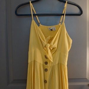 Yellow Tie-Knot Roxy Dress